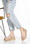 Eliza Women's Leather Wedge Heeled Orthopedic Sandals - 4