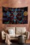 Tibetan Ethnic Pattern Buddhist Thangka And Mandala Bohemian Wall Cloth Carpet 140x100 Cm-70x100 Cm