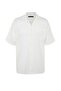 White Oversize Fit Summer Cotton Shirt Tmnss23Go00080 - 6