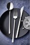 Milano Simple 72 Pieces 12 Person Fork Spoon Knife Set with Deluxe Box