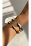Steel Gold Snakey Spiral Snake Clamp - Does not blacken- - 4