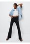 Tuf Black High Waist Flare Jeans Colorfast Spaghetti Jeans - 2