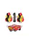 1 Year Old Lightning Mcqueen Themed Balloon Chain Set (Lightning Car Foil Red Black Yellow Balloon)