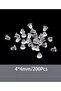 Women's 200 Pieces 100 Pairs Transparent Plastic Earrings Piston Earrings Backrest - 6
