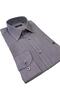 Elvio Long Sleeve Regular Fit 100% Cotton Textured Black Shirt - 2