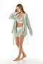 Women's 3-Piece Mint Pajama Set with Shorts 4C8T3N6 - 2