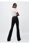 Tuf Black High Waist Flare Jeans Colorfast Spaghetti Jeans - 4