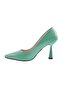 Women's Pointed Toe Thin Heeled Shoes Green 24333379 - 3