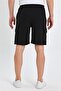 Men's Classic Cargo Multi Pocket Elastic Plain Black Shorts - 7