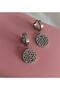 Steel Flower of Life Earrings