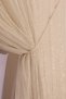 Gold Gold Steel Striped Skirts Leaded 1-3 Close Pleat Double Breasted Tulle Curtain - 3