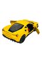 Metal Car Ferrari Model Doors Open Toy 12 cm Yellow - 2