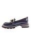 4000 Women's Crystal Buckle Loafer Shoes - 3