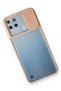 C25Y Case Transparent Matte Sliding Camera Protection Silicone - Pink - 3
