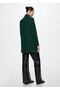 Buttoned Woolen Coat - 4