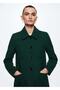 Buttoned Woolen Coat - 6