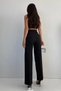 Tess Gold Black Chestnut Women's Casual 90's Super High Loose Leg Palazzo Pants - 6
