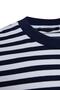 Navy Blue Oversize/Wide Cut Striped Short Sleeve T-Shirt Tmnss20Ts0511 - 7