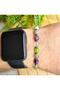 Capricorn Natural Stone Bracelet > Fluorite - Crystal Quartz - Labrodite - Peridot - 3