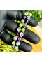 Capricorn Natural Stone Bracelet > Fluorite - Crystal Quartz - Labrodite - Peridot - 6