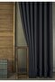 Background Curtain Linen Dark Navy Blue 1-2,5 Medium Close Pleat