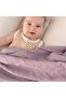Soft Organic 100% Cotton Single Layer Muslin Swaddle Wrap Baby Blanket Lilac Color 110x110 Cm - 5
