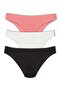 3-Piece Cotton Heart Rubber Women's Slip Panties