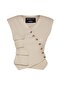X Sagaza Studio Beige Pocket Detailed Vest TCLSS23YE00001 - 6
