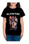 Blackpink Gropu Anime Kids T-Shirt Black Short Sleeve - 2