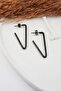 Women's 316l Stainless Steel Basic Geometric 4 Cm V Model Earrings