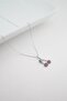 Women's Cherry Figured Zircon Stone Necklace - 3