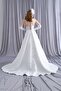 Double Straps Lace Gloved Wedding Dress - 6