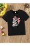 Black Kitten Printed Children's T-Shirt