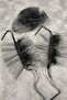 Bridal Accessory Black Veil Wedding Hat Hair Accessory and Seren Feather Double Wrist Accessory – Bride - 5