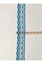 Tulle Guipure. (scallop) 2.5cm. 4 Meters. Turquoise. - 3