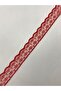 Tulle Guipure. (scallop) 2.5cm. 4 Meters. Red. - 2