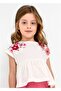 Girl's Short Sleeve T-shirt White/fuchsia 3059 - 2