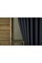 Background Curtain Linen Dark Navy Blue Without Pleats - 2