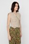 X Sagaza Studio Beige Pocket Detailed Vest TCLSS23YE00001 - 3