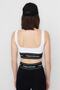 X Sagaza Studio White Supported Recovery Square Collar Sports Bra TCLSS23SS00002 - 5