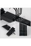Black Wooden Clothes and Trousers Hangers with American Hooks 24 + 24 Pieces Special Set -hanger Palace - - 2