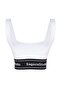 X Sagaza Studio White Supported Recovery Square Collar Sports Bra TCLSS23SS00002 - 8