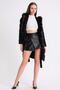 Black Cashmere Coat with Natural Sable Accessories - 3