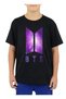 Bts Galaxy Unisex Kids T-Shirt Black Short Sleeve - 2