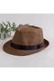 قبعة فيدورا صيفية من القش للجنسين - 3