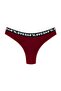 Burgundy Love Elastic Brazilian Women's Panties