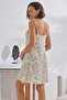 Women's Orange Floral Thin Strap Tunic - 4