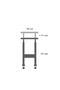 Height Adjustable Laptop and Service Table - Atlantic Pine (Wheeled) Oval Edge - 3