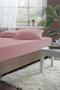 ملاءة سرير قطنية ممشطة فاخرة من Dusty Rose - مقاس 100x200 سم مرنة - 2