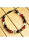Leo Zodiac Sign Natural Stone Bracelet > Tiger Eye - Carnelian Agate - Red Garnet - Crystal Quartz - 4